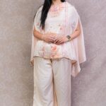 PEACH KAFTAN CO-ORD SET
