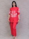 RED THREAD WORK CO-ORD SET
