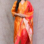 ORANGE BANDHEJ FULL SUIT