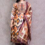 BROWN GAJJI FULL SUIT