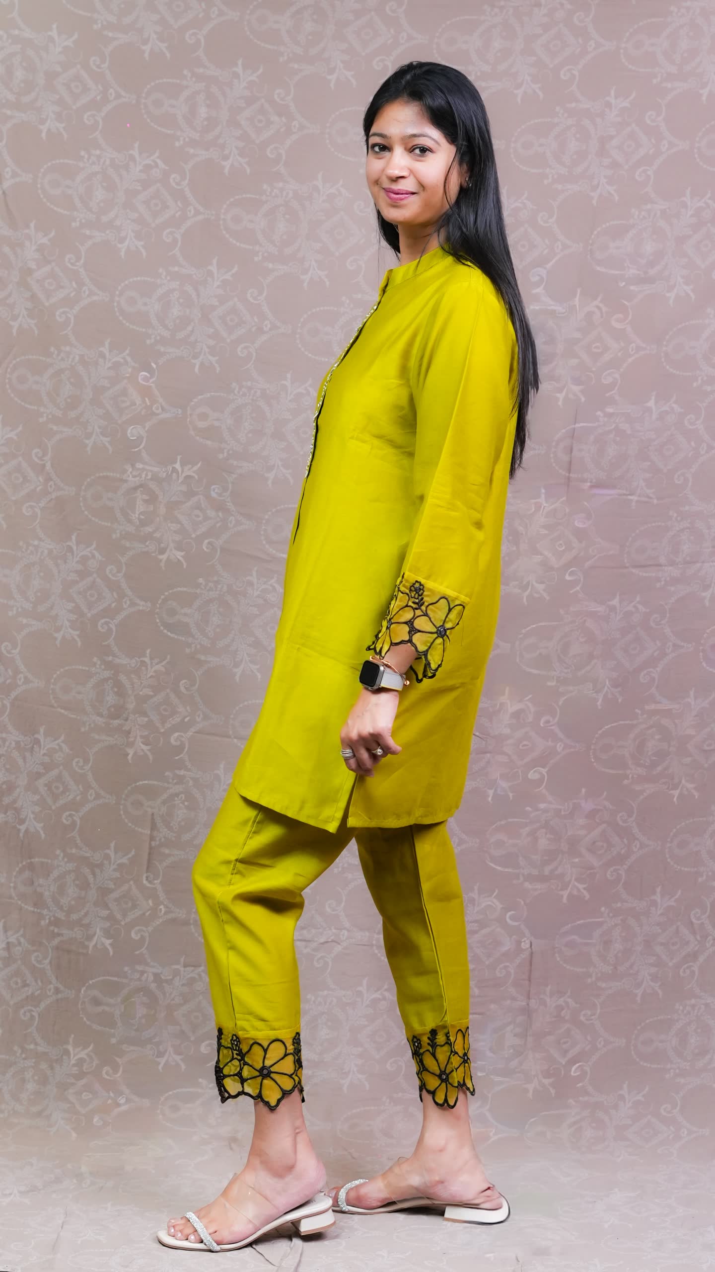 MEHENDI GREEN / PURPLE CO-ORD SET - Image 2