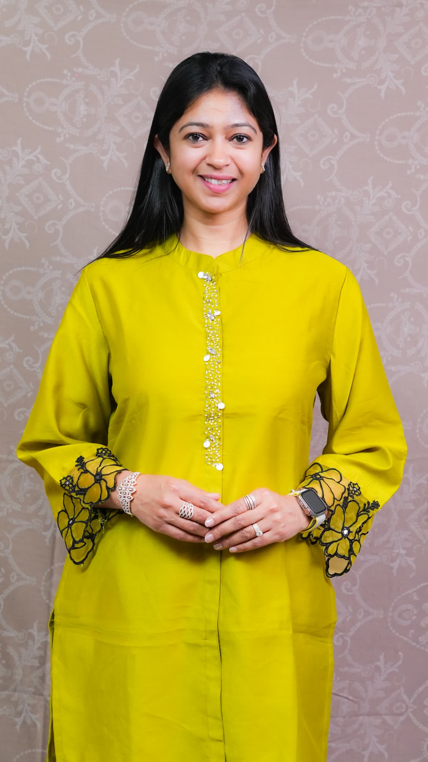 MEHENDI GREEN / PURPLE CO-ORD SET - Image 4