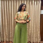 Lime Green Plazzo With Jacket