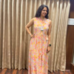Peach Long Dress