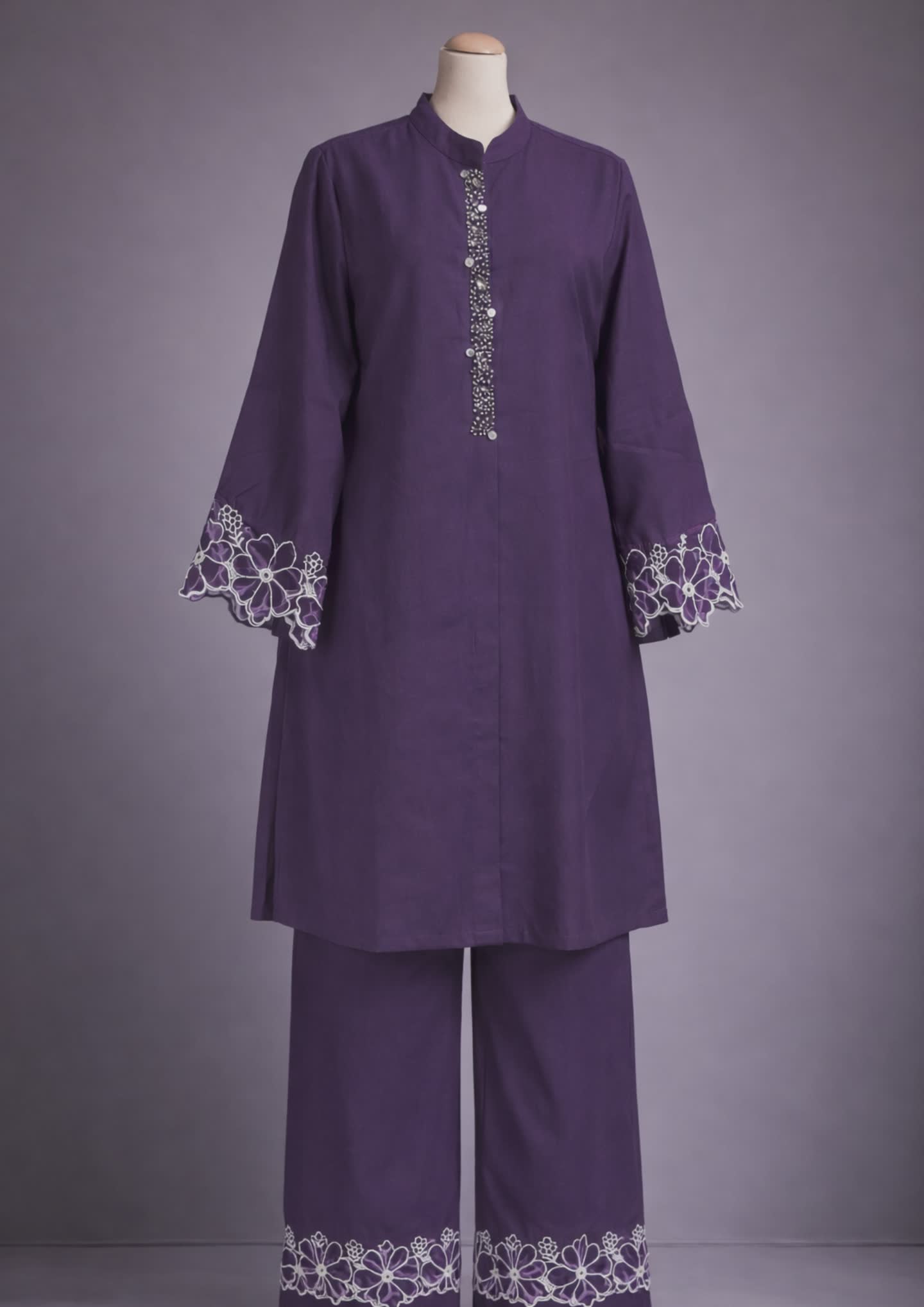 MEHENDI GREEN / PURPLE CO-ORD SET - Image 6