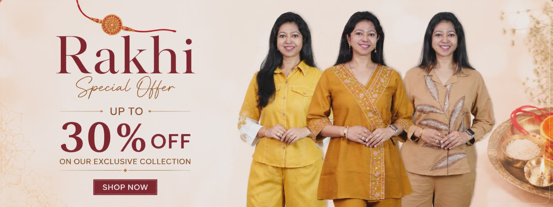 Rakhi Special Offer - Up to 30% Off