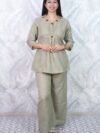 Sage Green Embroidered Co-Ord Set