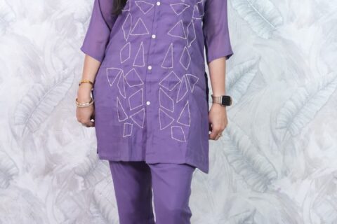 Purple Designer Co-Ord Set