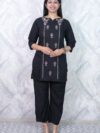Black Embroidered Co-Ord Set