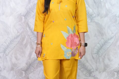 Mustard Floral Co-Ord Set
