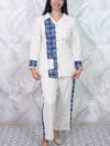 White & Blue Printed Co-Ord Set