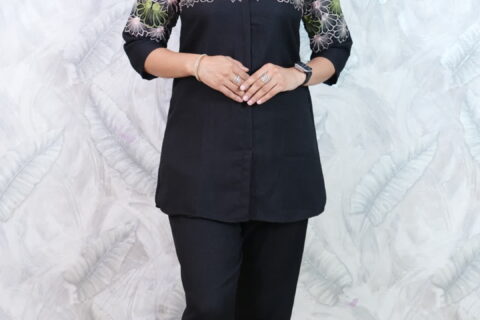 Black Floral Co-Ord Set