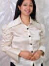 Women’s Cream Solid Shirt | Full Sleeve Western Shirt