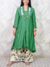 Women’s Green Embroidered Elegant Ethnic Wear