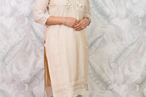 Elegant Floral Embroidered Ethnic Wear