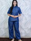 Denim Embroidered Co-Ord