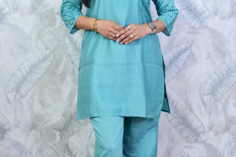 Floral Embroidered Kurta Set