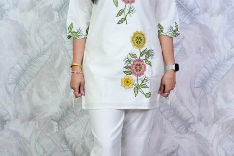 White Floral Co-ord Set