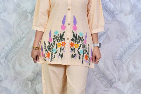 Floral Embroidered Co-ord Set