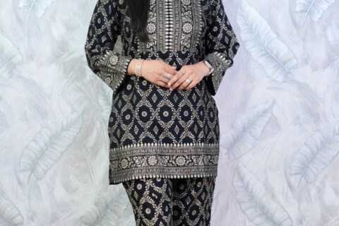 Black Printed Co-ord Set