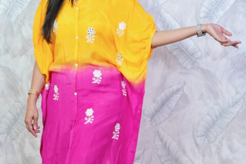 Tie Dye Kaftan Co-ord Set