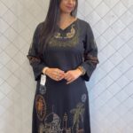 BLACK LONG KURTA WITH PLAZO