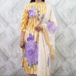 YELLOW CREAM COTTON FULL SUIT