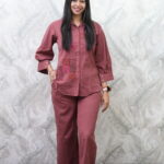 RUST THREAD WORK CO-ORD SET