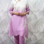 PINK OMBRÉ ETHNIC KURTA SET