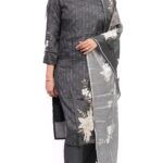 Black Grey Pipe Work Co-ord Set