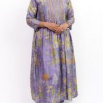 Lavender Slit Floral Full Suit