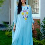Sky Blue Kaftan with Palazzo