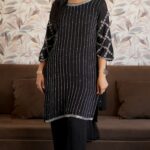 Black Full Suit with Silver Work
