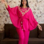 Tomato Red Kaftan with Pant